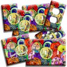 COLORFUL ASIAN ORIENTAL PAPER UMBRELLAS LIGHT SWITCH OUTLET PLATE ROOM ART DECOR COLORFUL ASIAN ORIENTAL PAPER UMBRELLAS LIGHT SWITCH OUTLET PLATE ROOM ART DECOR