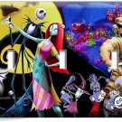 NIGHTMARE BEFORE CHRISTMAS JACK AND SALLY 3 GANG LIGHT SWITCH PLATES ROOM DECOR