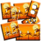DREAM PARADISE ROMANTIC SUNSET PALM BEACH LIGHT SWITCH OUTLET PLATES ROOM DECOR