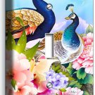 FLORAL PEACOCK BIRDS COLORFUL FEATHERS 1 GANG LIGHT SWITCH WALL PLATE ROOM DECOR FLORAL PEACOCK BIRDS COLORFUL FEATHERS 1 GANG LIGHT SWITCH WALL PLATE ROOM DECOR
