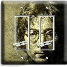 JOHN LENNON THE BEATLES 2 GFCI LIGHT SWITCH WALL PLATES MUSIC STUDIO ROOM DECOR JOHN LENNON THE BEATLES 2 GFCI LIGHT SWITCH WALL PLATES MUSIC STUDIO ROOM DECOR