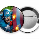 CAPTAIN AMERICA FIRST AVENGER SUPERHERO SHIELD NEW PINBACK PIN BUTTON GIFT IDEA CAPTAIN AMERICA FIRST AVENGER SUPERHERO SHIELD NEW PINBACK PIN BUTTON GIFT IDEA