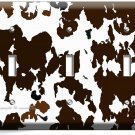 COW HIDE SKIN PRINT 3 GANG LIGHT SWITCH WALL PLATE COUNTRY STYLE ROOM HOME DECOR COW HIDE SKIN PRINT 3 GANG LIGHT SWITCH WALL PLATE COUNTRY STYLE ROOM HOME DECOR