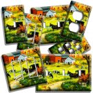 AMISH COUNTRY FARM BARN COWS HORSE CARRIAGE LIGHT SWITCH OUTLET PLATE ROOM DECOR