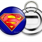 CLASSIC SUPERMAN SUPERHERO BLUE LOGO COMICS NEW BEER SODA BOTTLE OPENER KEY RING CLASSIC SUPERMAN SUPERHERO BLUE LOGO COMICS NEW BEER SODA BOTTLE OPENER KEY RING