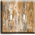RUSTIC BEACHWOOD AGED WORN OUT WOOD 2 GANG LIGHT SWITCH PLATE BEDROOM ROOM DECOR RUSTIC BEACHWOOD AGED WORN OUT WOOD 2 GANG LIGHT SWITCH PLATE BEDROOM ROOM DECOR