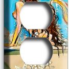 SEXY MERMAID TAKING BUBBLE BATH STARFISH OUTLET PLATE BATHROOM SHOWER ROOM DECOR SEXY MERMAID TAKING BUBBLE BATH STARFISH OUTLET PLATE BATHROOM SHOWER ROOM DECOR