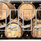 RUSTIC VINAGE WINERY CELLAR WOOD WINE BARREL 4 GFCI LIGHT SWITCH PLATE ART DECOR RUSTIC VINAGE WINERY CELLAR WOOD WINE BARREL 4 GFCI LIGHT SWITCH PLATE ART DECOR