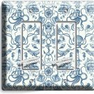 TOILE NAUTICAL MERMAID LIGHTHOUSE BOAT 2 GFCI LIGHT SWITCH WALL PLATE ROOM DECOR TOILE NAUTICAL MERMAID LIGHTHOUSE BOAT 2 GFCI LIGHT SWITCH WALL PLATE ROOM DECOR