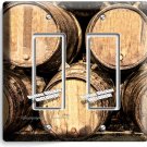 RUSTIC VINAGE WINERY CELLAR WOOD WINE BARREL 2 GFCI LIGHT SWITCH PLATE ART DECOR RUSTIC VINAGE WINERY CELLAR WOOD WINE BARREL 2 GFCI LIGHT SWITCH PLATE ART DECOR