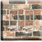 RUSTIC RECLAIMED EXPOSED BRICK WALL 2 GFCI LIGHT SWITCH PLATE ROOM HOME HD DECOR RUSTIC RECLAIMED EXPOSED BRICK WALL 2 GFCI LIGHT SWITCH PLATE ROOM HOME HD DECOR
