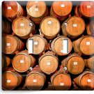 RUSTIC OLD FRENCH WINERY CELLAR WOOD WINE BARREL 2 GANG LIGHT SWITCH PLATE DECOR RUSTIC OLD FRENCH WINERY CELLAR WOOD WINE BARREL 2 GANG LIGHT SWITCH PLATE DECOR
