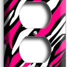 HOT PINK BLACK WHITE ZEBRA STRIPES ANIMAL PRINT OUTLET WALL PLATE ROOM ART DECOR HOT PINK BLACK WHITE ZEBRA STRIPES ANIMAL PRINT OUTLET WALL PLATE ROOM ART DECOR