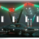 RETRO 50'S GAS STATION SPORTS CAR NEON 4 GANG LIGHT SWITCH WALL PLATE GARAGE ART RETRO 50'S GAS STATION SPORTS CAR NEON 4 GANG LIGHT SWITCH WALL PLATE GARAGE ART