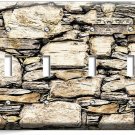 MEDIEVAL SCOTTISH CASTLE ROCK STONE 4 GANG LIGHT SWITCH PLATE KITCHEN ROOM DECOR MEDIEVAL SCOTTISH CASTLE ROCK STONE 4 GANG LIGHT SWITCH PLATE KITCHEN ROOM DECOR