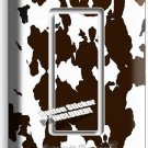 COW HIDE SKIN PRINT 1 GFCI LIGHT SWITCH WALL PLATE COUNTRY STYLE ROOM HOME DECOR