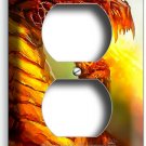 MYTHICAL CREATURE FIRE BREATHING HORNED RED DRAGON OUTLET WALL PLATE ROOM DECOR MYTHICAL CREATURE FIRE BREATHING HORNED RED DRAGON OUTLET WALL PLATE ROOM DECOR