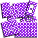 PURPLE POLKA DOTS LIGHT SWITCH OUTLET PLATES INFANT BABY NURSERY ROOM HOME DECOR PURPLE POLKA DOTS LIGHT SWITCH OUTLET PLATES INFANT BABY NURSERY ROOM HOME DECOR