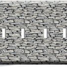 LIMESTONE ROCK BRICK STONE WALL 4 GANG LIGHT SWITCH PLATE KITCHEN ROOM ART DECOR LIMESTONE ROCK BRICK STONE WALL 4 GANG LIGHT SWITCH PLATE KITCHEN ROOM ART DECOR