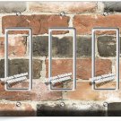 RUSTIC RECLAIMED EXPOSED BRICK WALL 3 GFCI LIGHT SWITCH PLATE ROOM HOME HD DECOR RUSTIC RECLAIMED EXPOSED BRICK WALL 3 GFCI LIGHT SWITCH PLATE ROOM HOME HD DECOR