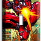 DEADPOOL SUPERHERO COMICS BOOK PAGE 1 GANG LIGHT SWITCH WALL PLATE ROOM HD DECOR