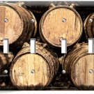 RUSTIC VINAGE WINERY CELLAR WOOD WINE BARREL 4 GANG LIGHT SWITCH PLATE ART DECOR RUSTIC VINAGE WINERY CELLAR WOOD WINE BARREL 4 GANG LIGHT SWITCH PLATE ART DECOR