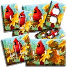 CARDINAL BIRD OAK TREE LEAVES ACORNS LIGHT SWITCH OUTLET WALL PLATES ROOM DECOR CARDINAL BIRD OAK TREE LEAVES ACORNS LIGHT SWITCH OUTLET WALL PLATES ROOM DECOR