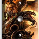 DRAGON VIKING WARRIOR SKULLS LIGHT DIMMER CABLE WALL PLATES BOYS ROOM HOME DECOR