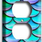 MERMAID TAIL FISH TURQUOISE SCALES PATTERN OUTLET WALL PLATE ROOM ART HOME DECOR MERMAID TAIL FISH TURQUOISE SCALES PATTERN OUTLET WALL PLATE ROOM ART HOME DECOR