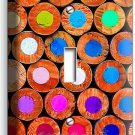 COLORFUL COLOR PENCILS BACKS 1 GANG LIGHT SWITCH PLATE NEW ART STODIO ROOM DECOR COLORFUL COLOR PENCILS BACKS 1 GANG LIGHT SWITCH PLATE NEW ART STODIO ROOM DECOR