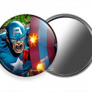 CAPTAIN AMERICA FIRST AVENGER SUPER HERO PURSE MAKEUP HANDHELD MIRROR GIFT IDEA CAPTAIN AMERICA FIRST AVENGER SUPER HERO PURSE MAKEUP HANDHELD MIRROR GIFT IDEA