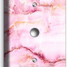 PINK ITALIAN MARBLE LOOK LIGHT DIMMER CABLE WALL PLATES ROOM BATHROOM HOME DECOR