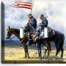 CIVIL WAR CAVALRY SERGEANTS UNION FLAG 2 GANG LIGHT SWITCH PLATE ROOM HOME DECOR CIVIL WAR CAVALRY SERGEANTS UNION FLAG 2 GANG LIGHT SWITCH PLATE ROOM HOME DECOR