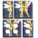 CUTE TINKER BELL LIGHT SWITCH POWER OUTLET WALL PLATE COVER GIRLS ROOM ART DECOR CUTE TINKER BELL LIGHT SWITCH POWER OUTLET WALL PLATE COVER GIRLS ROOM ART DECOR