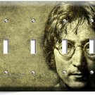 JOHN LENNON THE BEATLES 4 GANG LIGHT SWITCH WALL PLATES MUSIC STUDIO ROOM DECOR JOHN LENNON THE BEATLES 4 GANG LIGHT SWITCH WALL PLATES MUSIC STUDIO ROOM DECOR