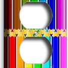 BRIGHT SHARP COLOR ZIPPER PENCILS PATTERN OUTLET PLATE ART HOBBY STODIO HD DECOR BRIGHT SHARP COLOR ZIPPER PENCILS PATTERN OUTLET PLATE ART HOBBY STODIO HD DECOR