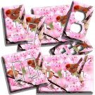 LITTLE BIRDS PINK CHERRY BLOSOM TREE LIGHT SWITCH OUTLE WALL PLATE ROOM HD DECOR