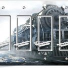 POLAR STEAM ENGINE TRAIN OLD RAILROAD LOCOMOTIVE 4 GFCI LIGHT SWITCH PLATE DECOR POLAR STEAM ENGINE TRAIN OLD RAILROAD LOCOMOTIVE 4 GFCI LIGHT SWITCH PLATE DECOR