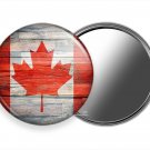RUSTIC CANADIAN FLAG RED MAPLE LEAF CANADA POCKET PURSE MAKEUP MIRROR GIFT IDEA RUSTIC CANADIAN FLAG RED MAPLE LEAF CANADA POCKET PURSE MAKEUP MIRROR GIFT IDEA