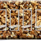 CRACKED WALNUTS 4 GFCI LIGHT SWITCH PLATES KITCHEN DINING ROOM NUTS SHOP DECOR