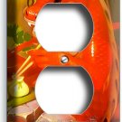 CUTE FUNNY RED CHINESE DRAGON CHOPSTICKS OUTLET WALL PLATE RESTAURANT CAFE DECOR