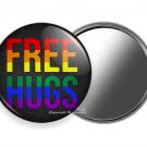 FREE HUGS GAY LESBIAN PRIDE RAINBOW COLOR PURSE MAKEUP HANDHELD MIRROR GIFT IDEA FREE HUGS GAY LESBIAN PRIDE RAINBOW COLOR PURSE MAKEUP HANDHELD MIRROR GIFT IDEA