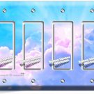 BLUE SKY PINK BLUE CLOUDS 4 GFCI LIGHT SWITCH PLATE INFANT BABY NURSERY ROOM ART BLUE SKY PINK BLUE CLOUDS 4 GFCI LIGHT SWITCH PLATE INFANT BABY NURSERY ROOM ART