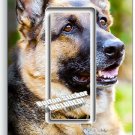 GERMAN SHEPHERD DOG RELAXING LIGHT SWITCH 1 GFCI WALL COVER GROOMING SALON DECOR