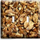 CRACKED WALNUTS 2 GANG LIGHT SWITCH PLATES KITCHEN DINING ROOM NUTS SHOP DECOR