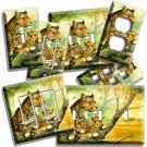 LEOPARD MOM CUBS AFRICAN SAVANNA TREE LIGHT SWITCH OUTLET WALL PLATES ROOM DECOR LEOPARD MOM CUBS AFRICAN SAVANNA TREE LIGHT SWITCH OUTLET WALL PLATES ROOM DECOR