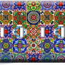 MEXICAN TALAVERA TILES DESIGN 4 GANG LIGHT SWITCH PLATES KITCHEN ROOM HOME DECOR MEXICAN TALAVERA TILES DESIGN 4 GANG LIGHT SWITCH PLATES KITCHEN ROOM HOME DECOR