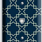TEAL BLUE ARABIC TRELLIS PATTERN PHONE TELEPHONE COVER WALL PLATE ROOM ART DECOR TEAL BLUE ARABIC TRELLIS PATTERN PHONE TELEPHONE COVER WALL PLATE ROOM ART DECOR