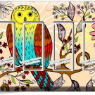 WHIMSICAL OWL TREE FLOWERS 4 GFCI LIGHT SWITCH WALL PLATE NURSERY ROOM ART DECOR WHIMSICAL OWL TREE FLOWERS 4 GFCI LIGHT SWITCH WALL PLATE NURSERY ROOM ART DECOR