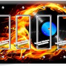 VINYL RECORD FIRE FLAMES 4 GFCI LIGHT SWITCH WALL PLATES MUSIC STUDIO ROOM DECOR VINYL RECORD FIRE FLAMES 4 GFCI LIGHT SWITCH WALL PLATES MUSIC STUDIO ROOM DECOR